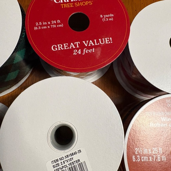 Wired Ribbon, NEW, Pack Of 10 Rolls - Picture 8 of 12